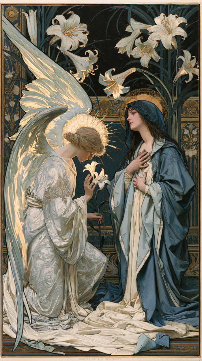 The Annunciation - Sacred Art Nouveau · Portrait n° 3