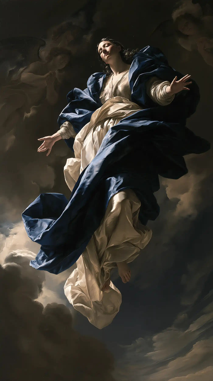 The Assumption of Mary — Grace Inclined in the Half-Light