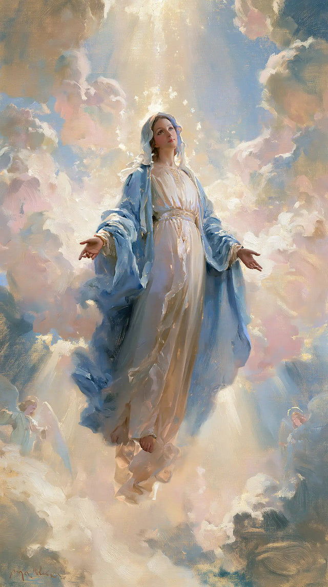 The Assumption of Mary — The Long Radiance Between Rose Clouds
