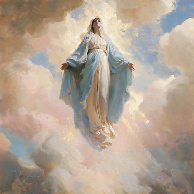 The Assumption of Mary — The Blue Veil in the Stillness of Colour