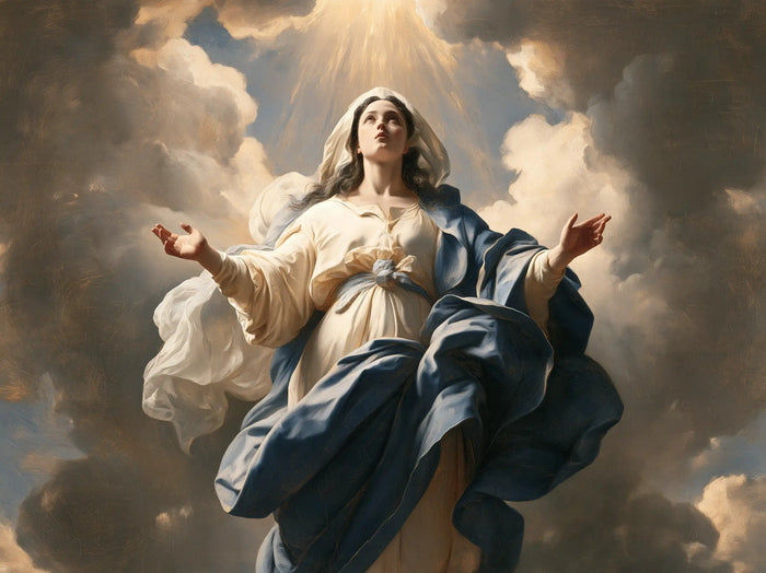 The Assumption of Mary — Palms in Suspended Radiance