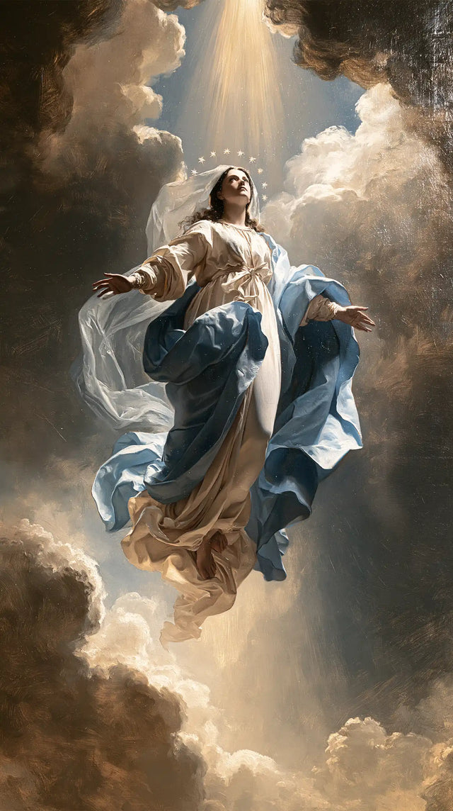 The Assumption of Mary — Stars Beneath the Silent Beam
