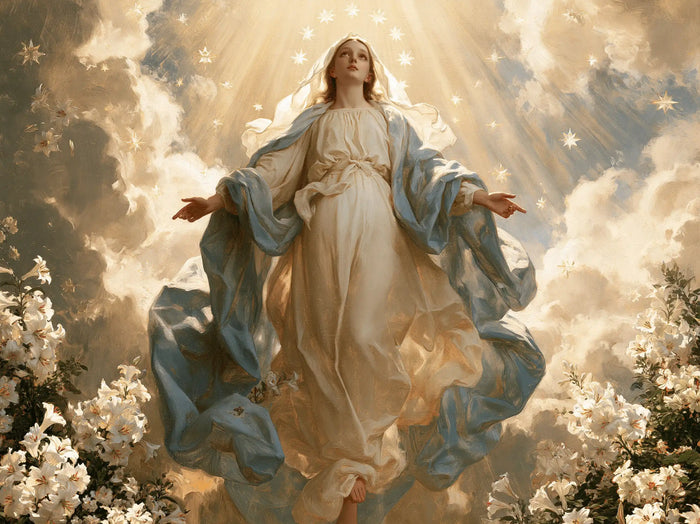 The Assumption of Mary — Ivory Above the Gardens