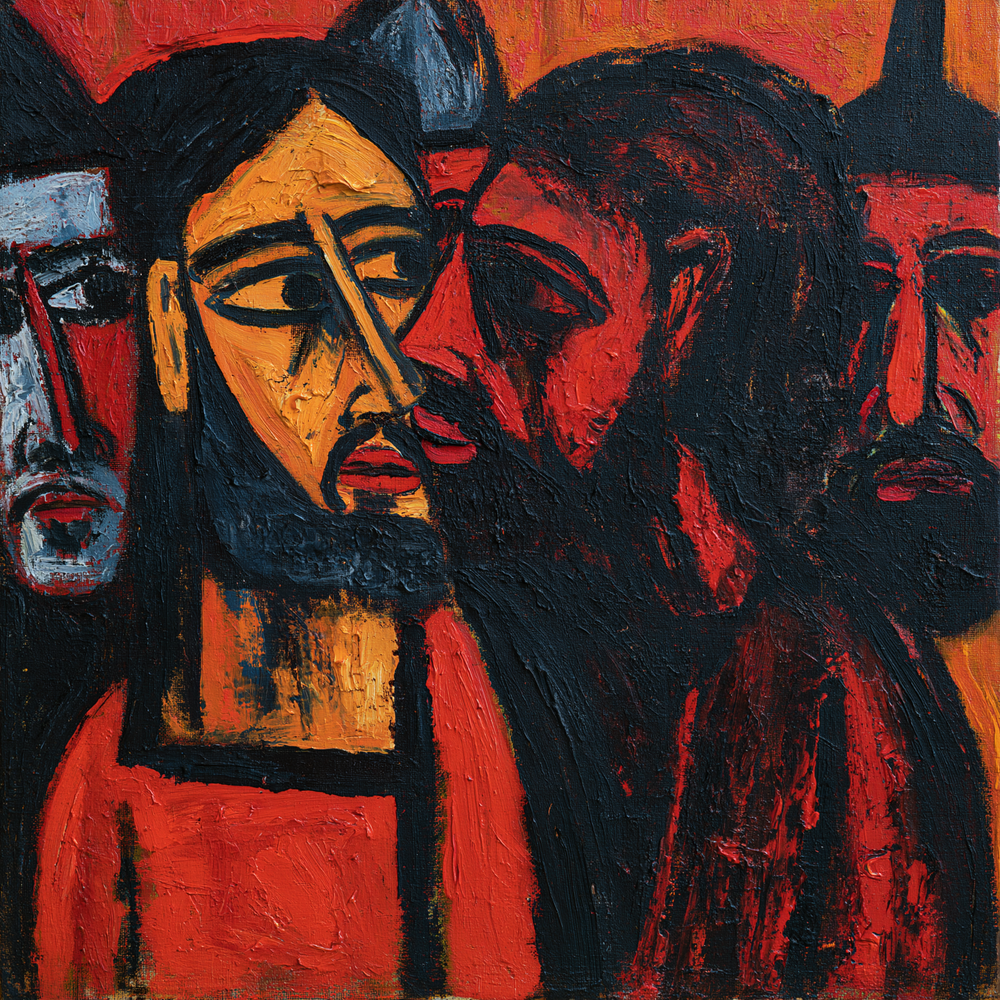 La Traición de Judas - Expresionista · Carré n° 1 - Arte cristiano