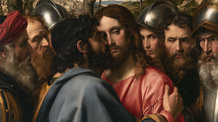 La traición de Judas - Renacimiento florentino · Paisaje n° 6