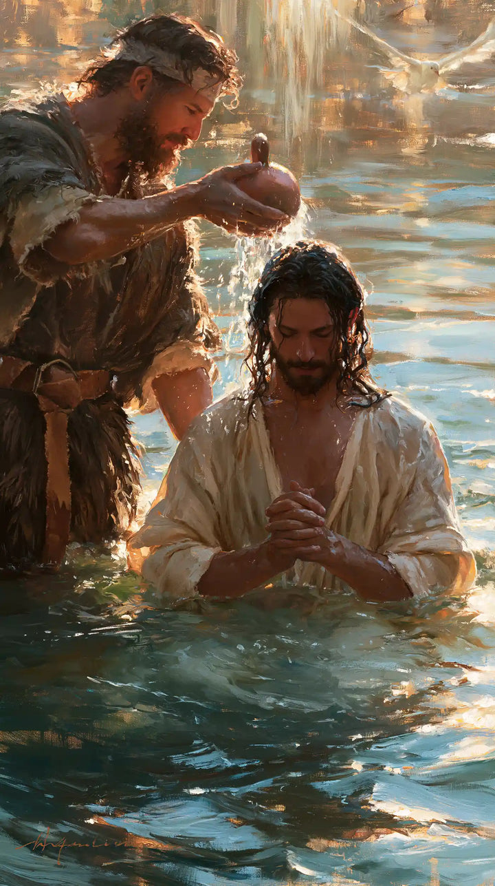 The Baptism of Jesus – Impressionist · Kneeling in the Jordan · Portrait no. 3