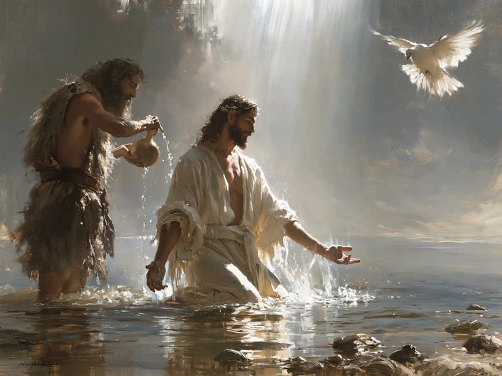 The Baptism of Jesus – Symbolist · Kneeling in the Jordan · Landscape no. 3