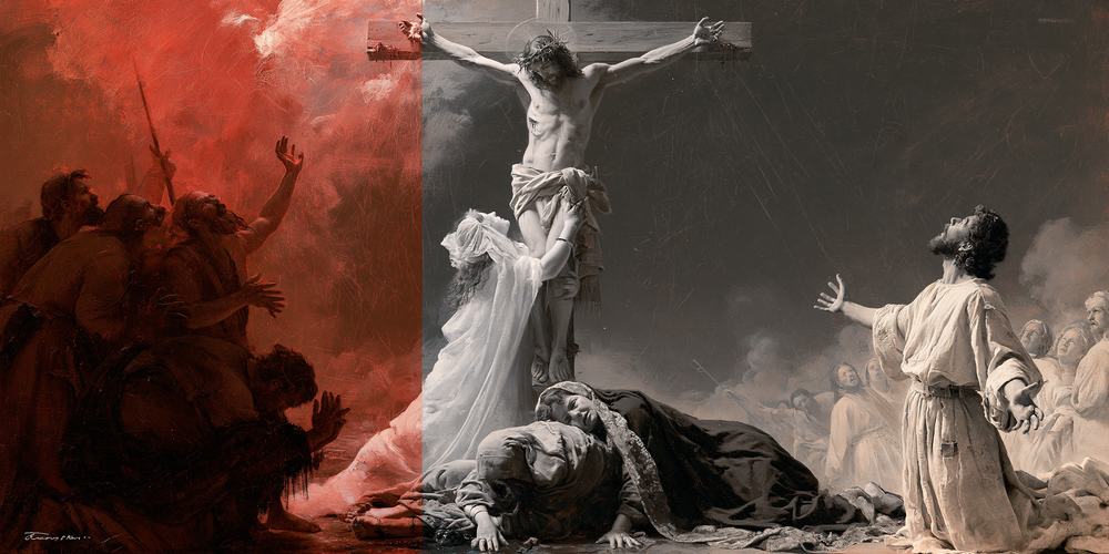 La Crucifixión - Explosión de movimiento · Paisaje n° 5 - Arte cristiano