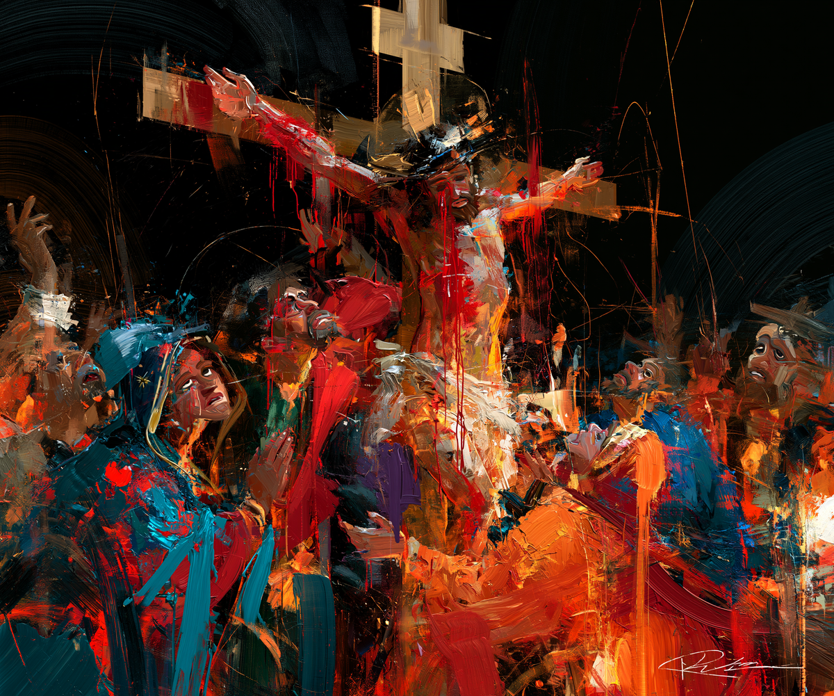La Crucifixión - Expresionista · Paisaje n° 2 - Arte cristiano