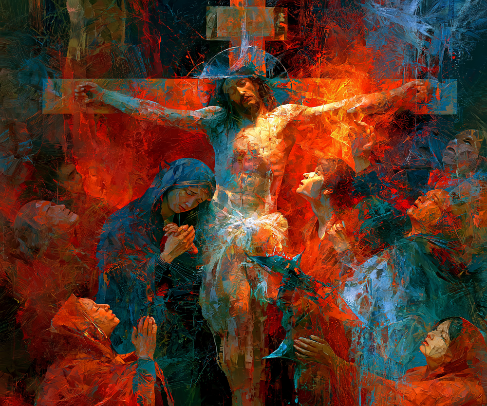 La Crucifixión - Expresionista · Paisaje n° 3 - Arte cristiano