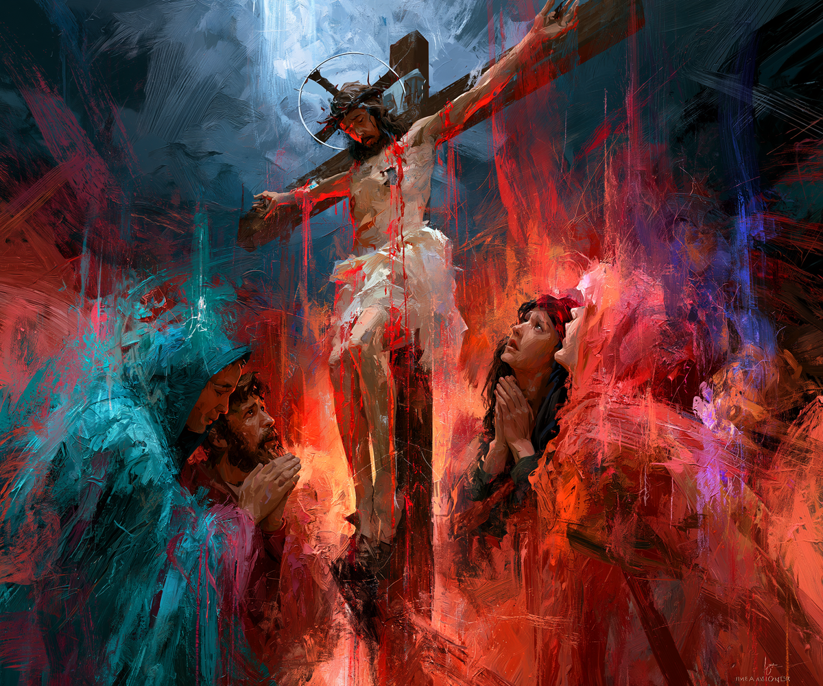 La Crucifixión - Expresionista · Paisaje n° 5 - Arte cristiano
