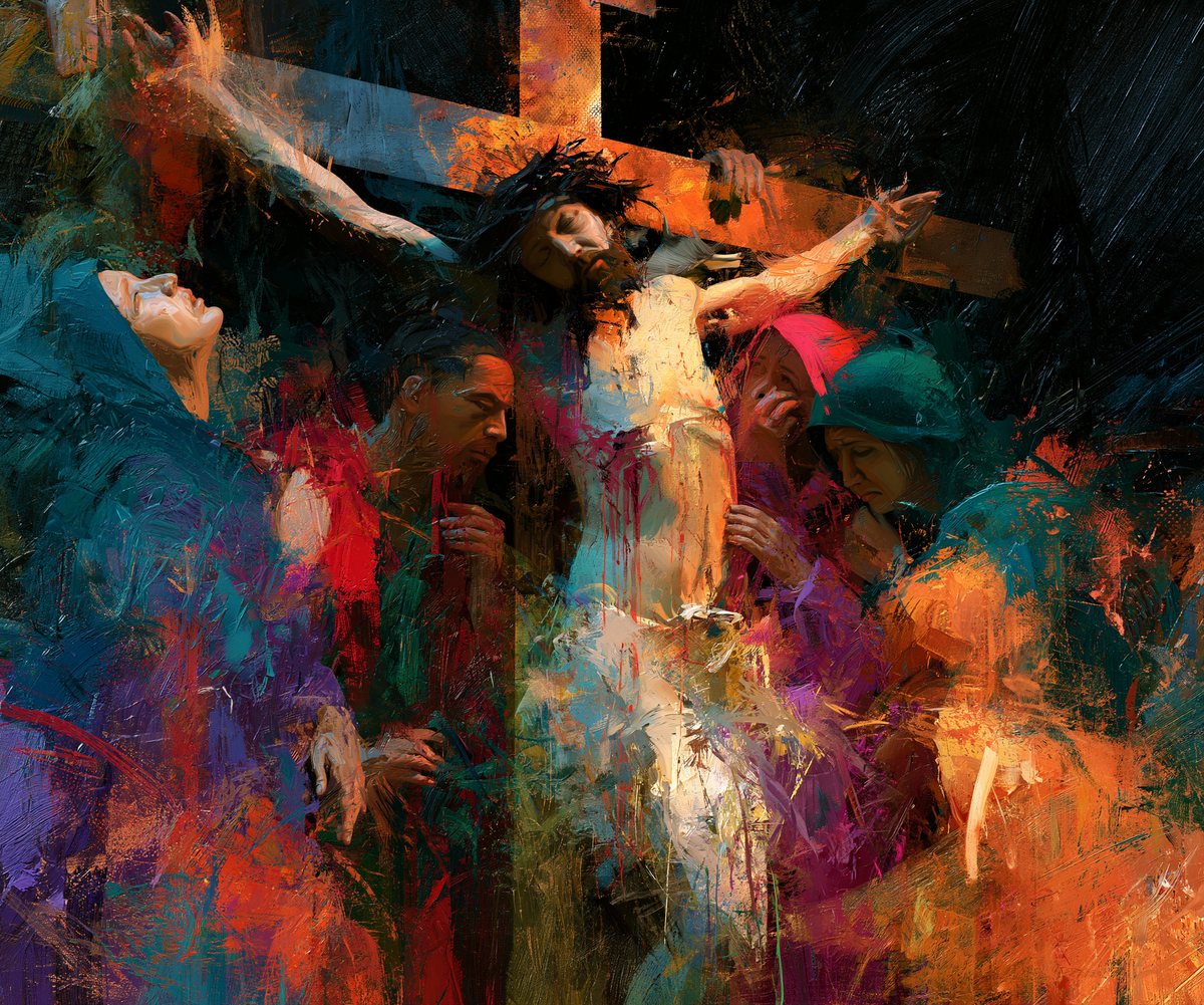 La Crucifixión - Expresionista · Paisaje n° 8 - Arte cristiano
