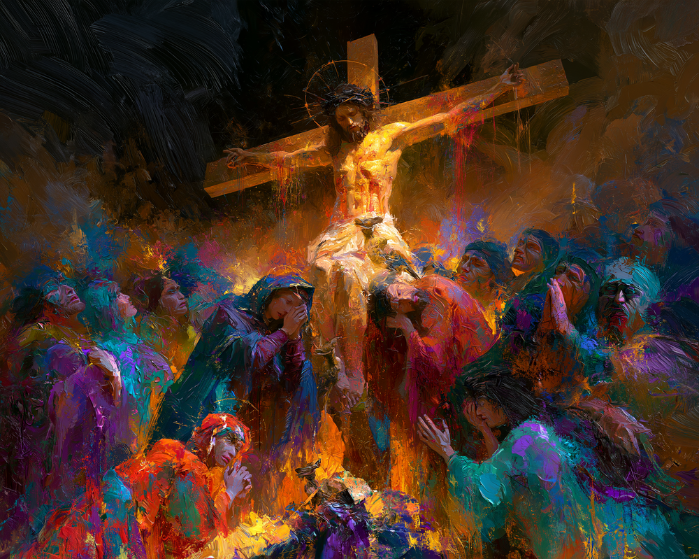 La Crucifixión - Expresionista · Paisaje n° 9 - Arte cristiano