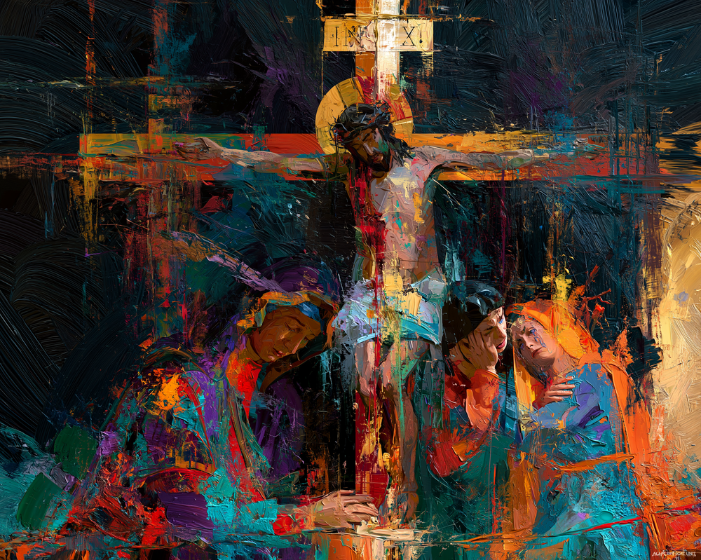 La Crucifixión - Expresionista · Paisaje n° 11 - Arte cristiano