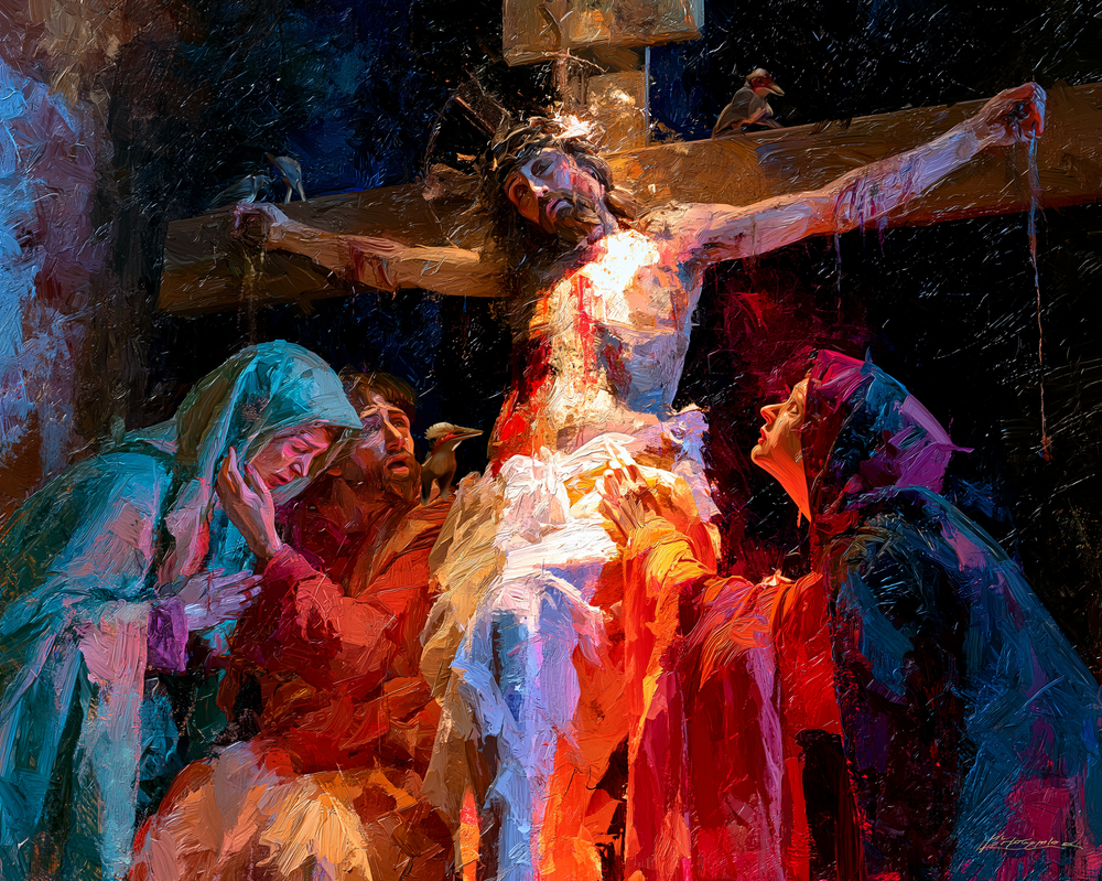 La Crucifixión - Expresionista · Paisaje n° 12 - Arte cristiano