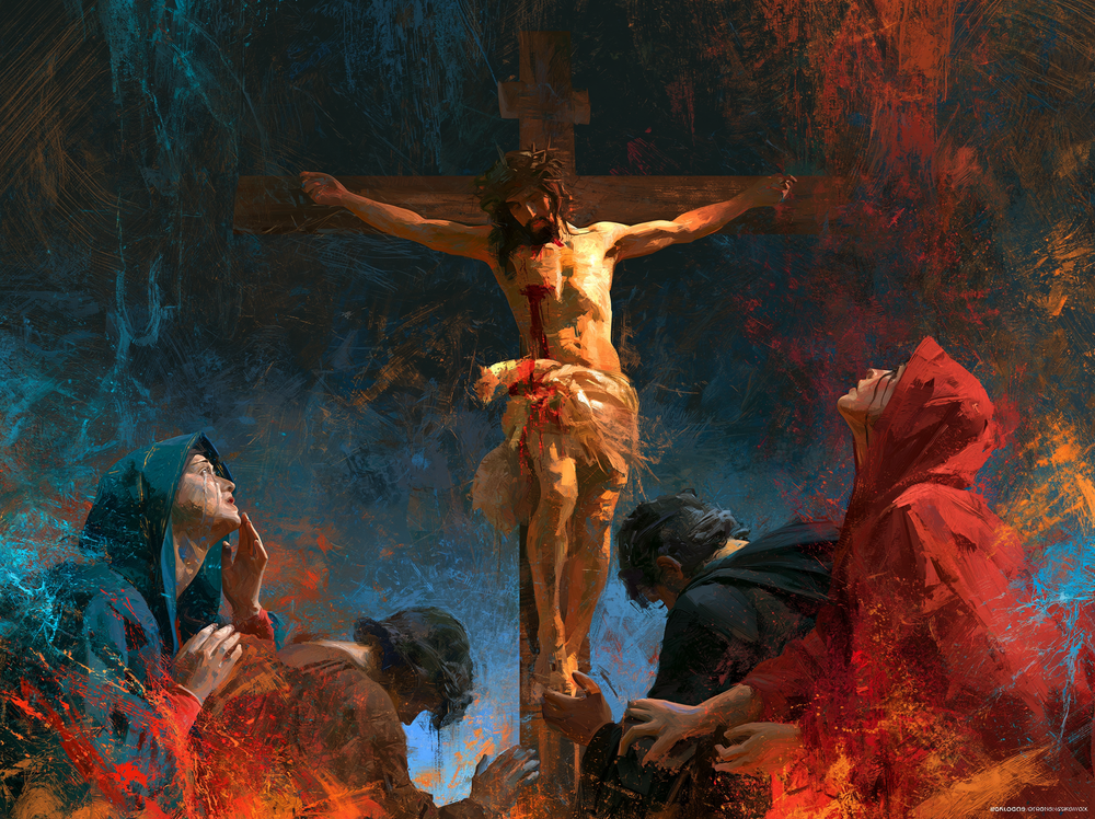La Crucifixión - Expresionista · Paisaje n° 15 - Arte cristiano