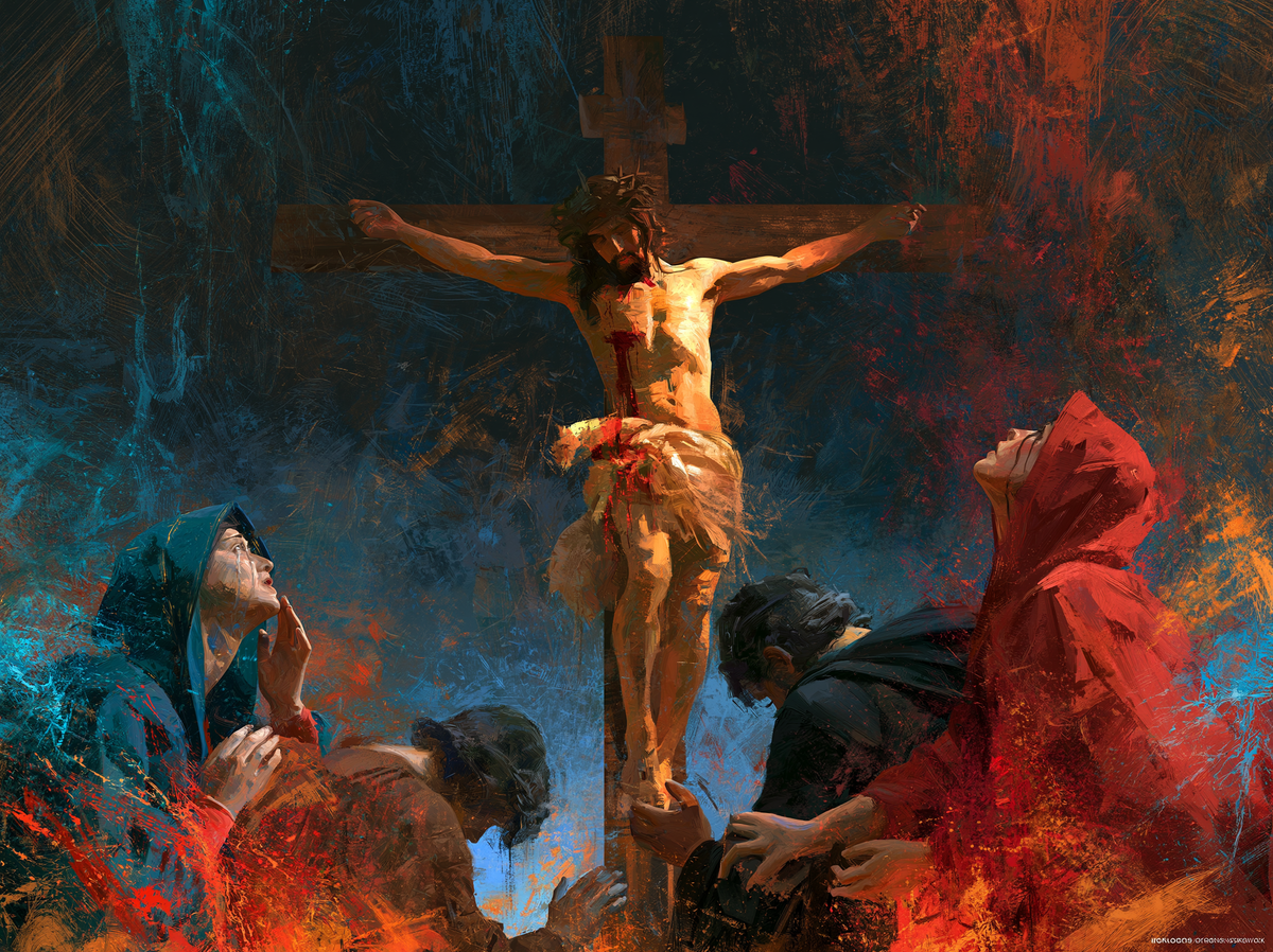 La Crucifixión - Expresionista · Paisaje n° 15 - Arte cristiano