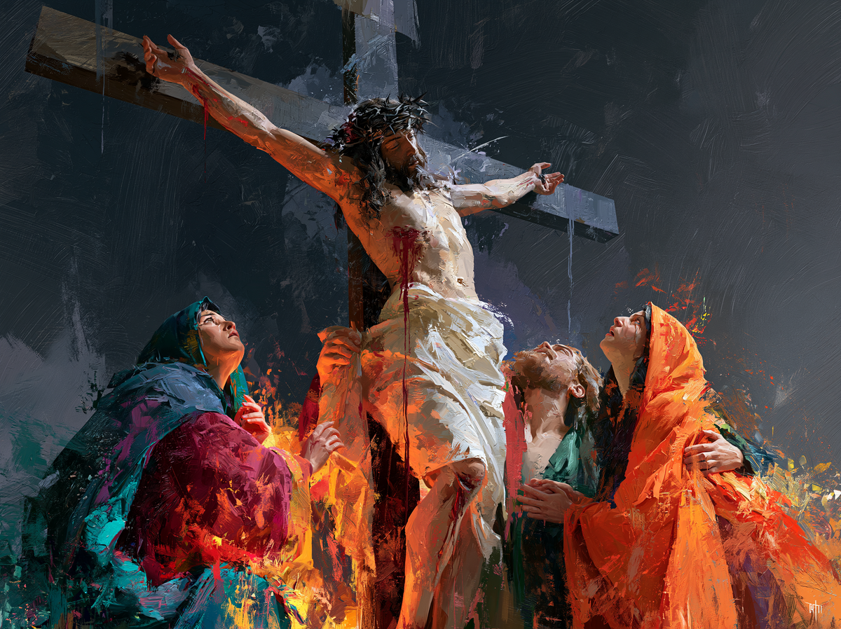 La Crucifixión - Expresionista · Paisaje n° 16 - Arte cristiano