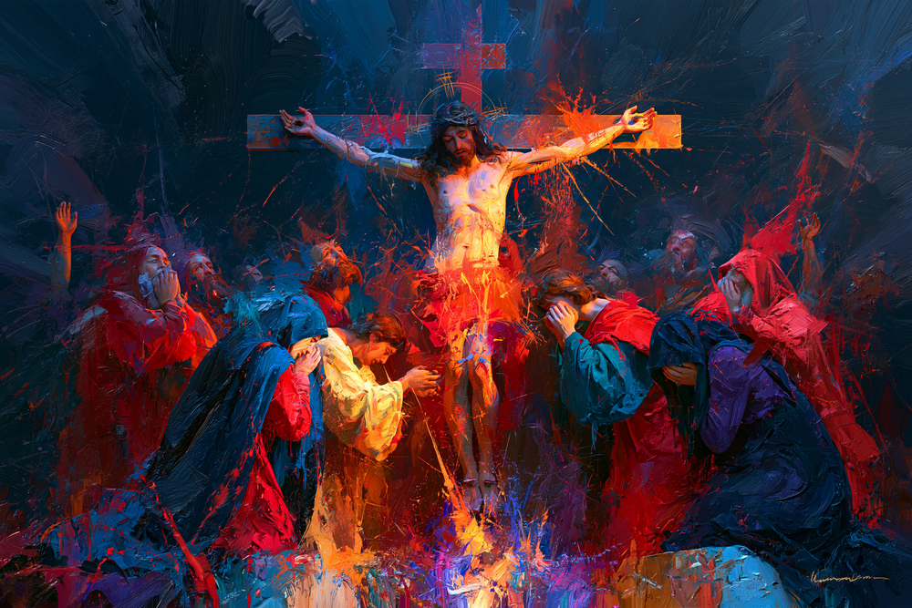La Crucifixión - Expresionista · Paisaje n° 17 - Arte cristiano
