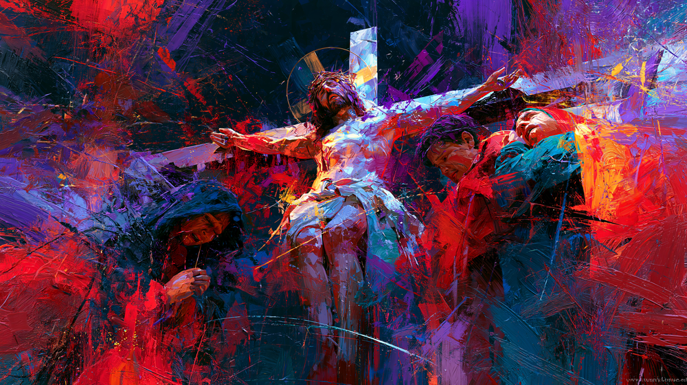 La Crucifixión - Expresionista · Paisaje n° 22 - Arte cristiano