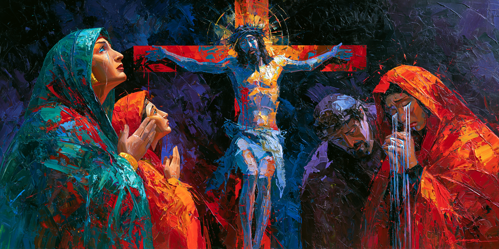 La Crucifixión - Expresionista · Paisaje n° 24 - Arte cristiano