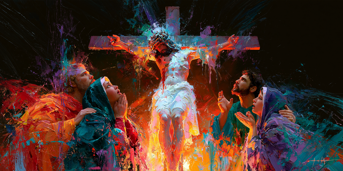 La Crucifixión - Expresionista · Paisaje n° 25 - Arte cristiano