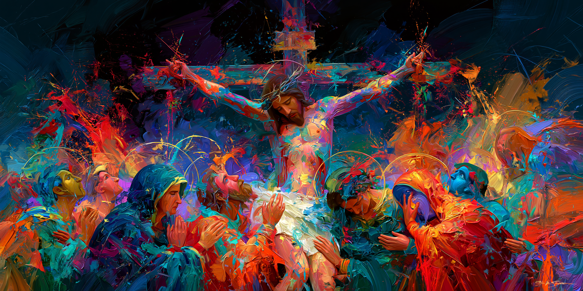 La Crucifixión - Expresionista · Paisaje n° 26 - Arte cristiano