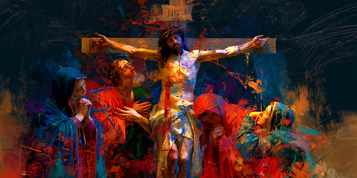 La Crucifixión - Expresionista · Paisaje n° 27 - Arte cristiano