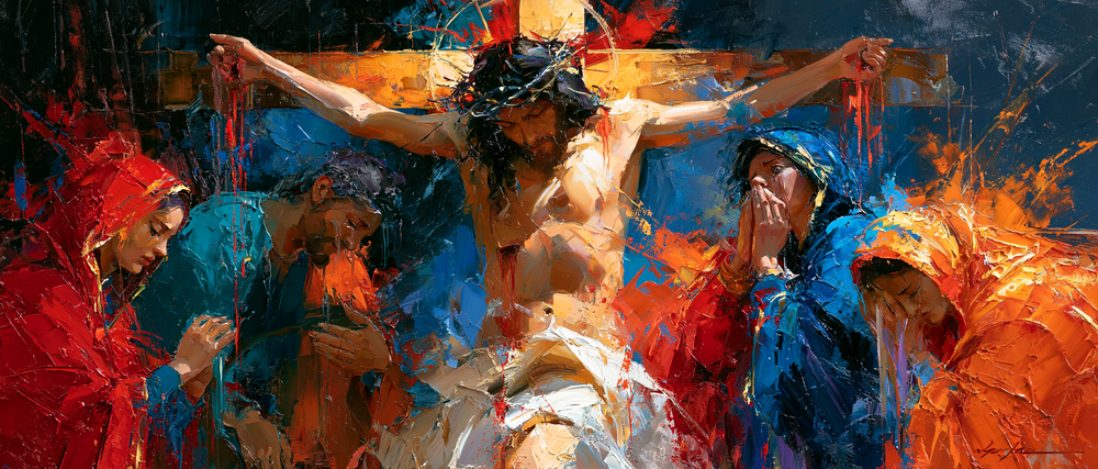 La Crucifixión - Expresionista · Paisaje n° 28 - Arte cristiano