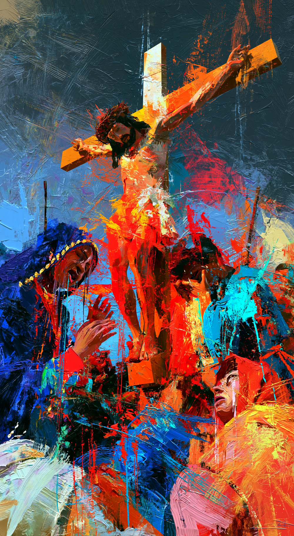 La Crucifixión - Expresionista · Retrato n° 5 - Arte cristiano