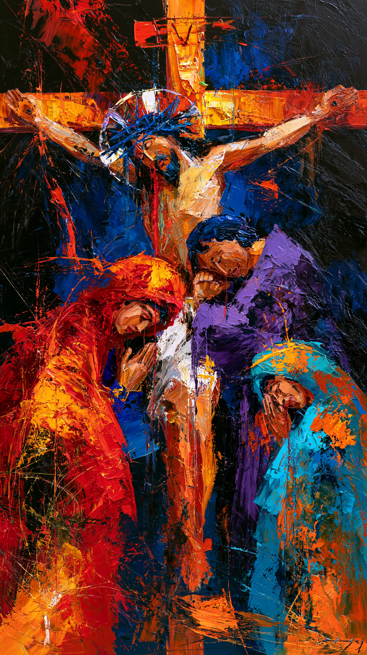 La Crucifixión - Expresionista · Retrato n° 9 - Arte cristiano
