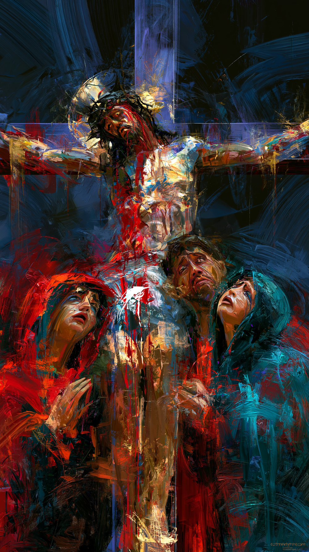 La Crucifixión - Expresionista · Retrato n° 12 - Arte cristiano