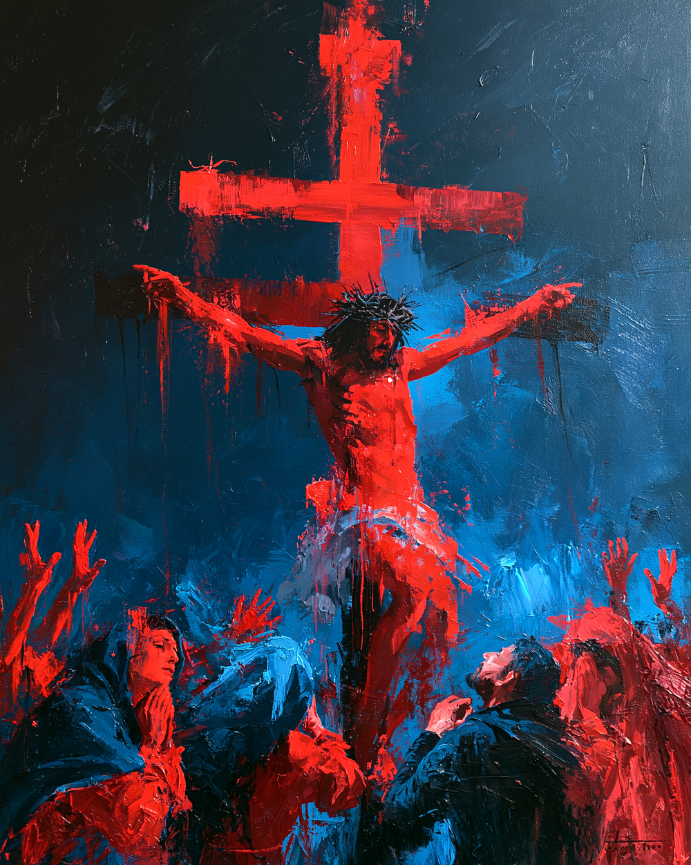 La Crucifixión - Expresionista · Retrato n° 22 - Arte cristiano