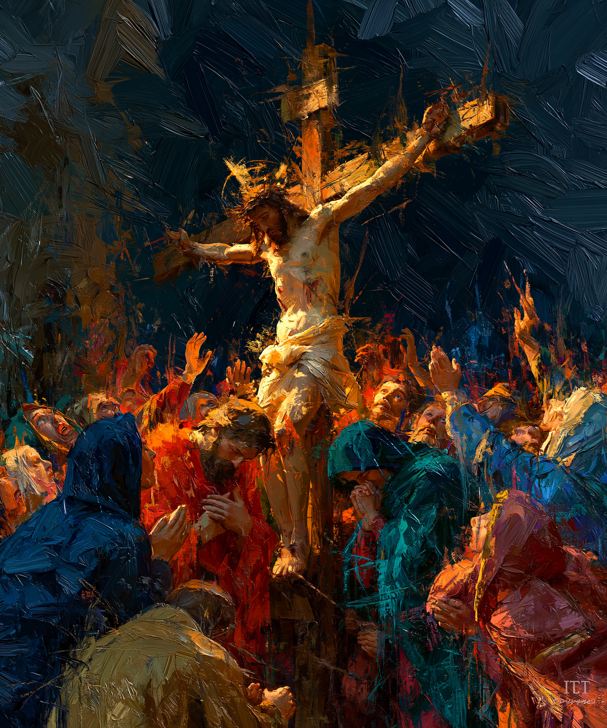 La Crucifixión - Expresionista · Retrato n° 26 - Arte cristiano