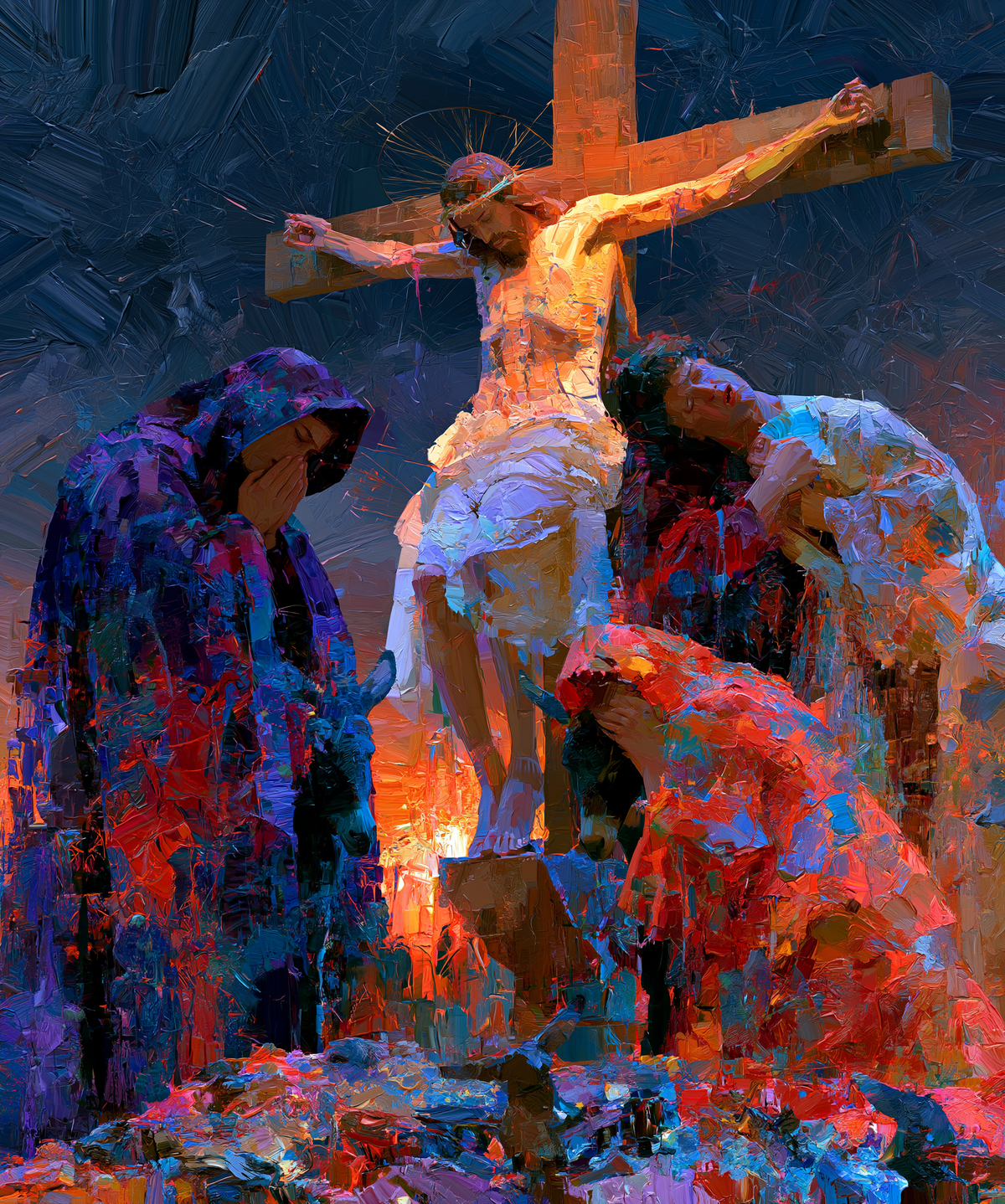 La Crucifixión - Expresionista · Retrato n° 28 - Arte cristiano