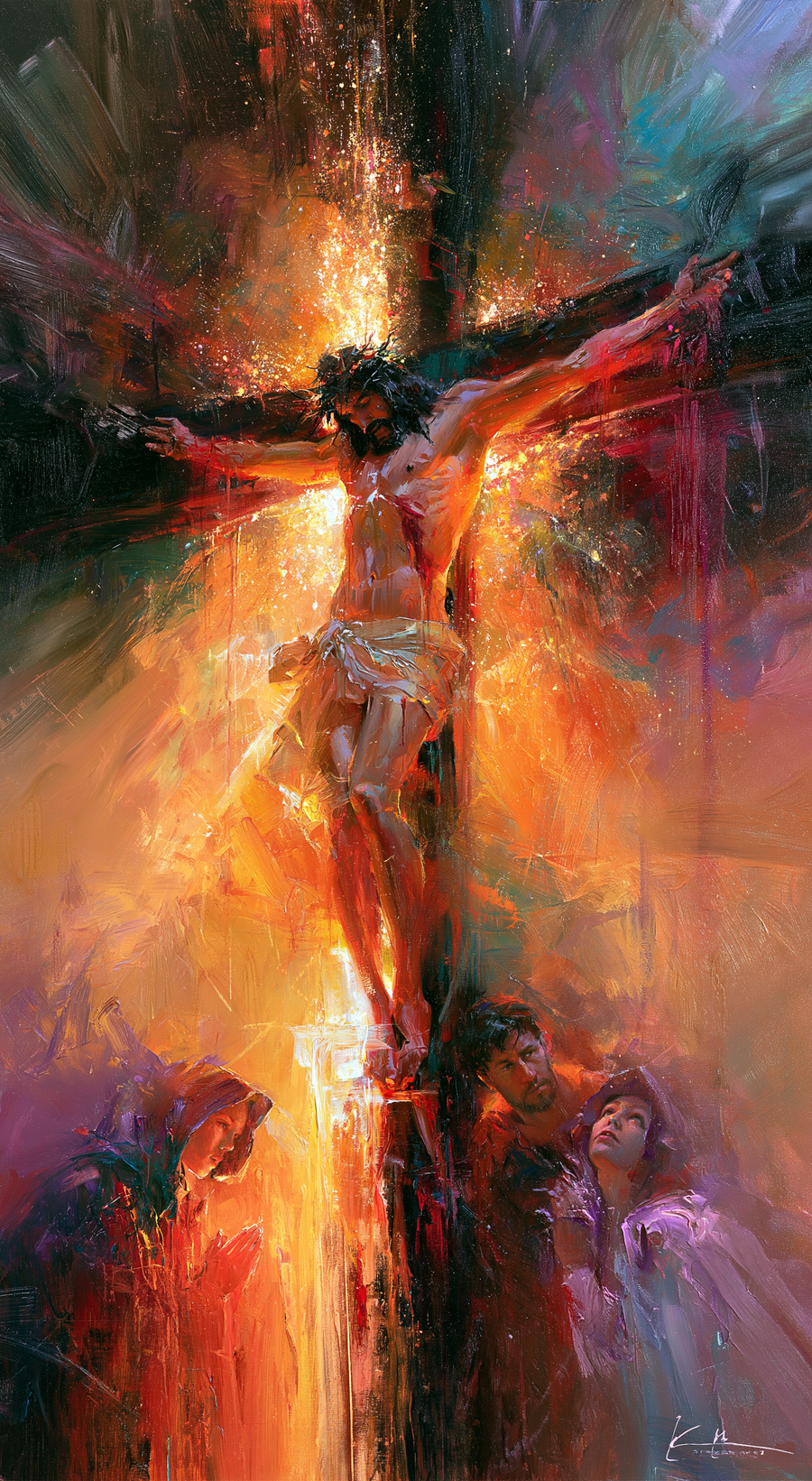 The Crucifixion - Impressionist · Portrait n° 5