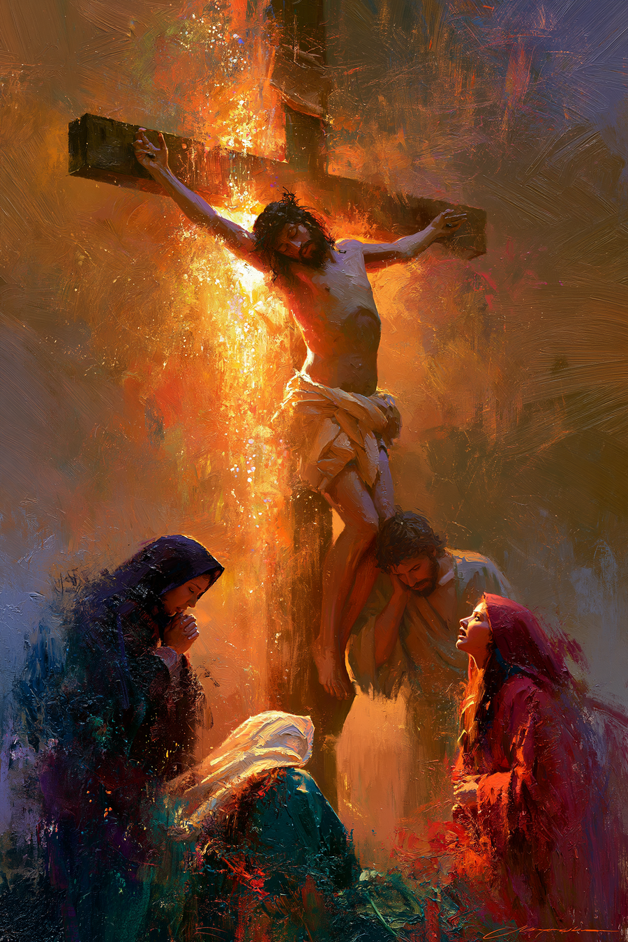 The Crucifixion - Impressionist · Portrait n° 14
