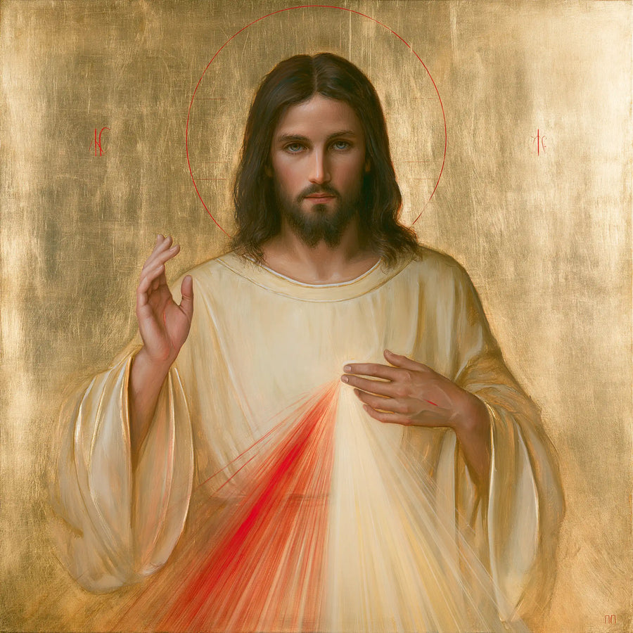 Divine Mercy Jesus - Contemporary Byzantine · Square n° 1