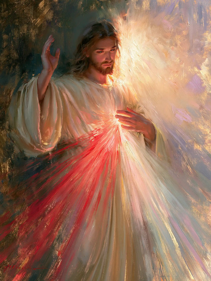 Divine Mercy Jesus - Impressionist · Portrait n° 6