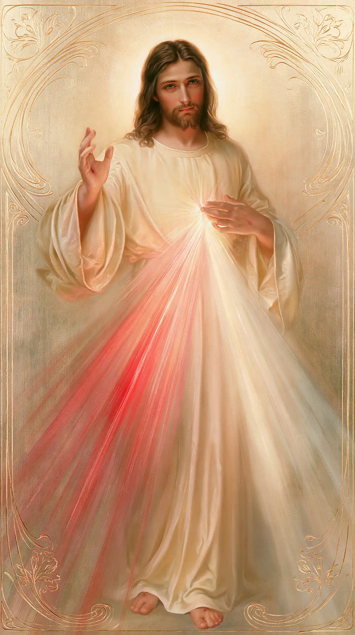 Jesús de la Divina Misericordia — La Dulzura en el velo de ópalo