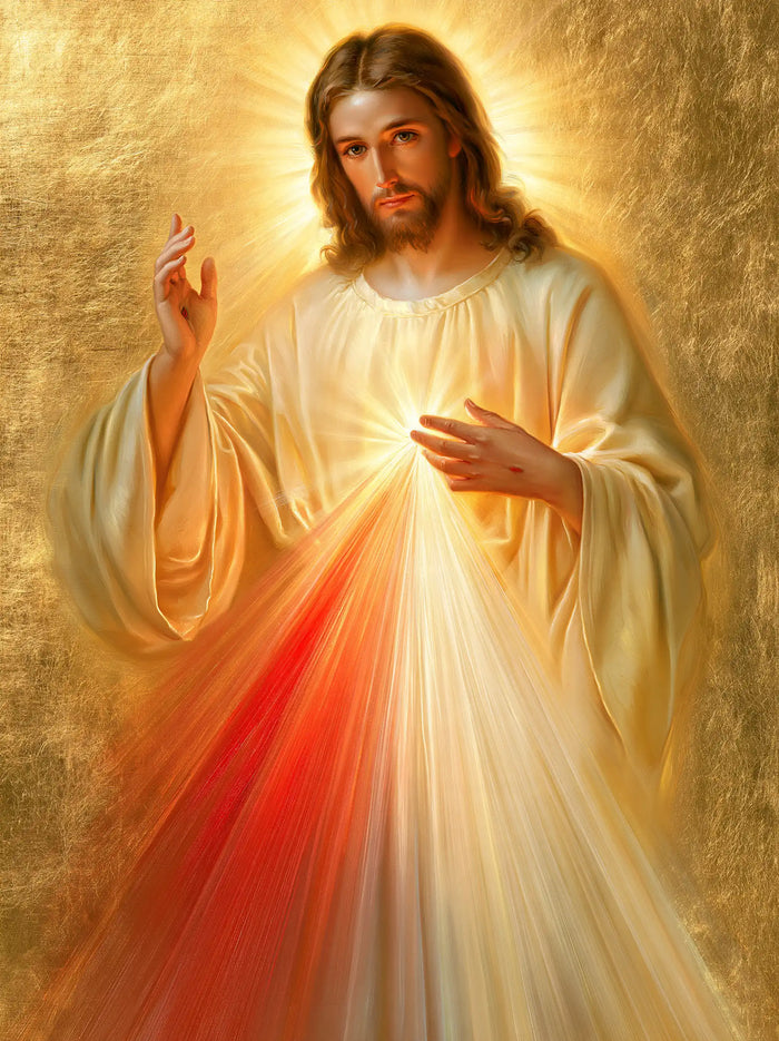 Jesús de la Divina Misericordia — La Mirada bajo agujas doradas