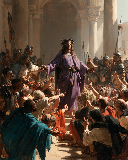 Ecce Homo - Explosión de movimiento · Retrato n° 22 - Arte cristiano