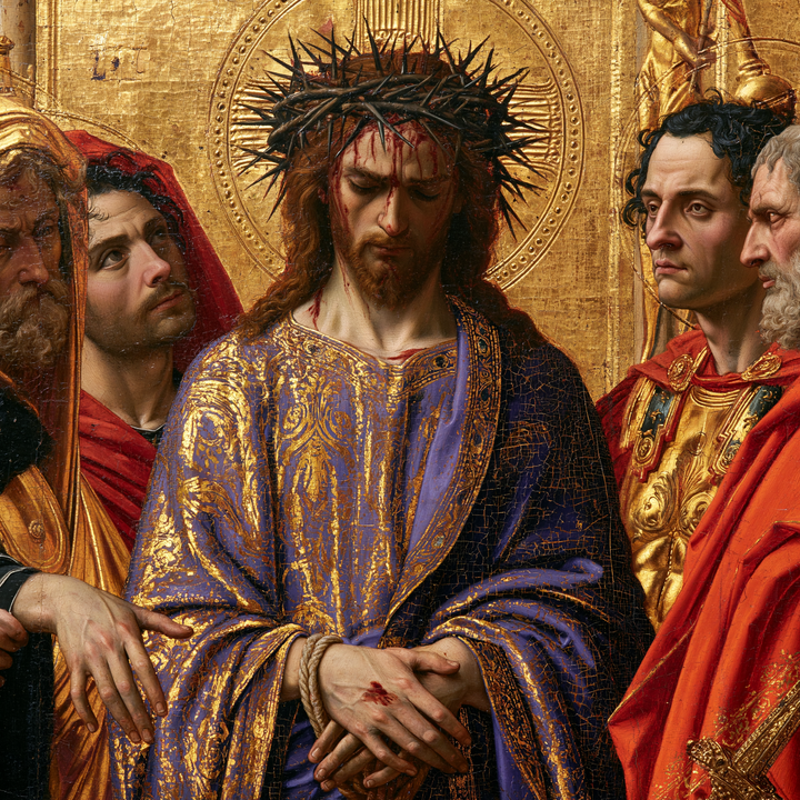 Ecce Homo - Sagrado dorado · Cuadrado n° 2