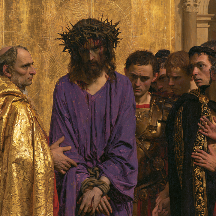 Ecce Homo - Sagrado dorado · Cuadrado n° 4