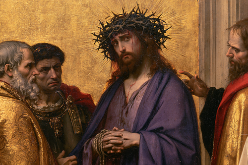 Ecce Homo - Sagrado dorado · Paisaje n° 9 - Arte cristiano