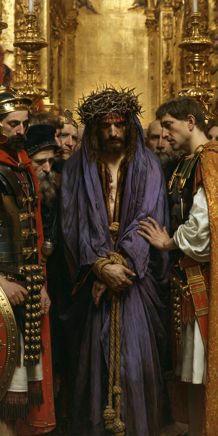 Ecce Homo - Sacred golden · Portrait n° 3