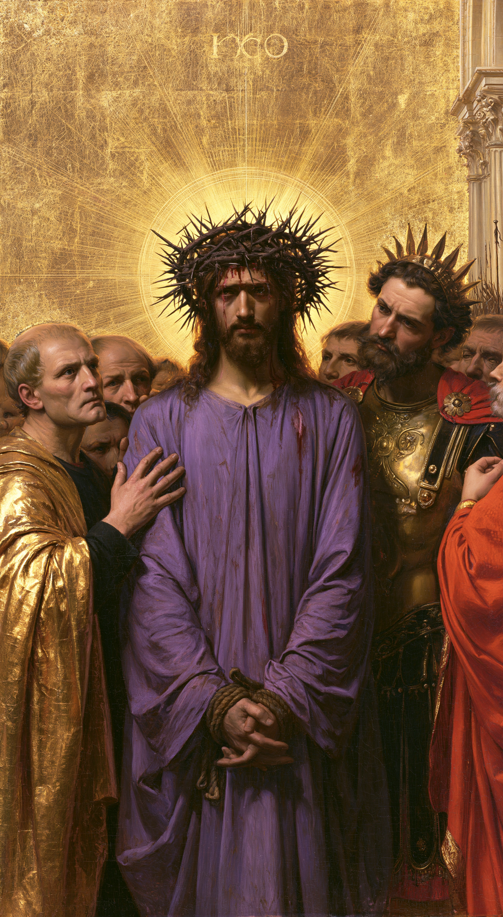 Ecce Homo - Sagrado dorado · Retrato n° 7 - Arte cristiano