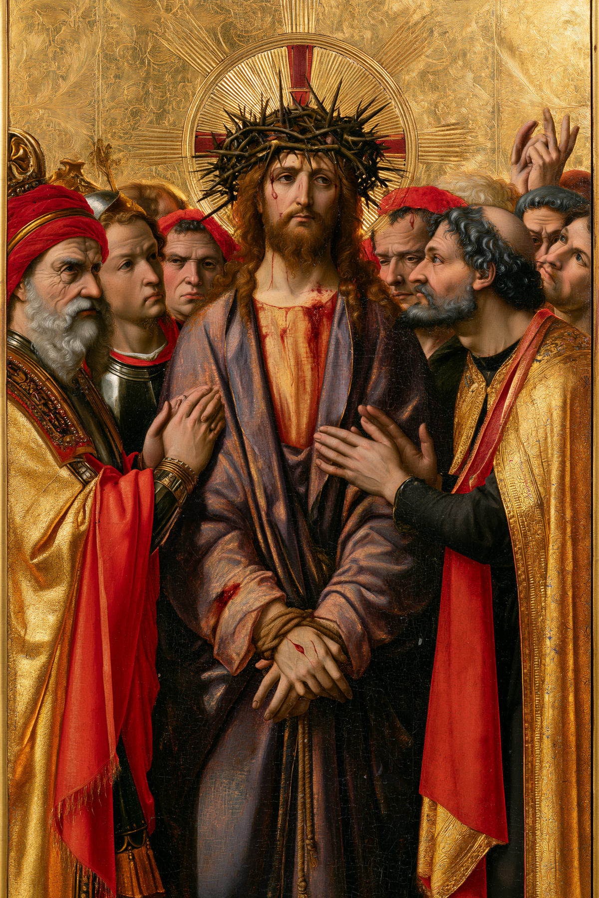 Ecce Homo - Sacred golden · Portrait n° 12 — aperçu de la finition sélectionnée