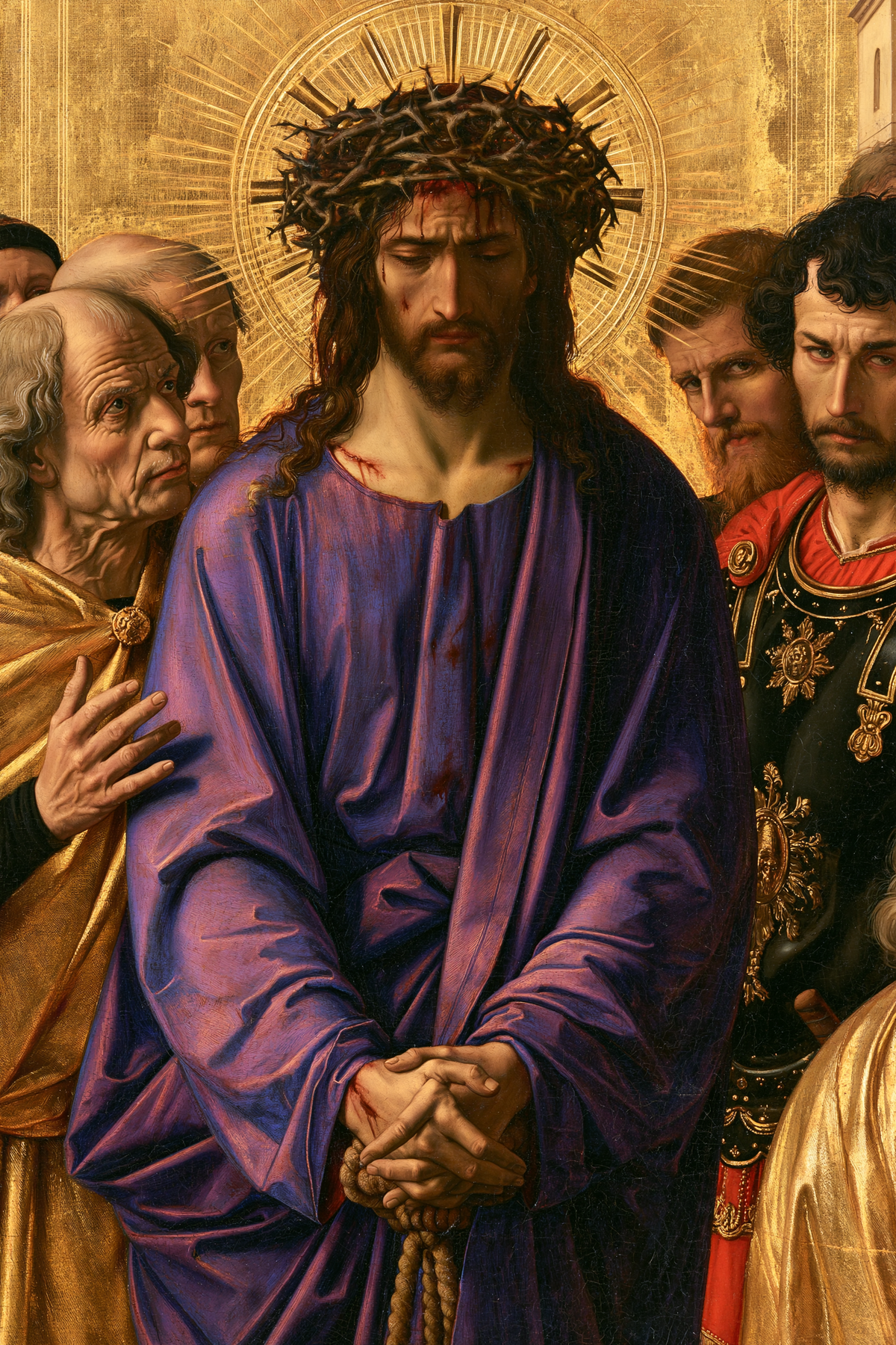 Ecce Homo - Sacred golden · Portrait n° 13 — aperçu de la finition sélectionnée