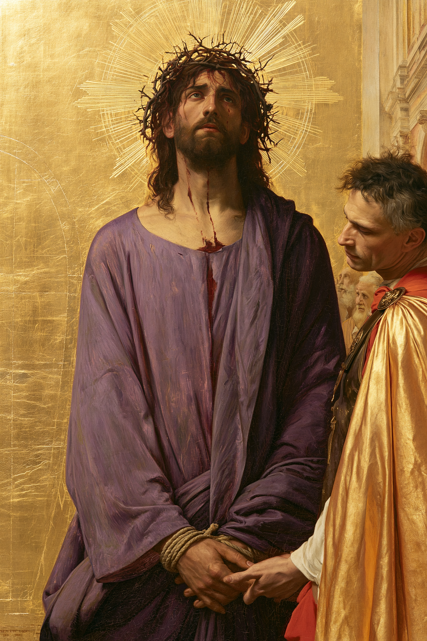 Ecce Homo - Sacred golden · Portrait n° 14 — aperçu de la finition sélectionnée
